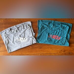 Fox Women’s Active Shirts Bundle | Blue Medium & Gray Small